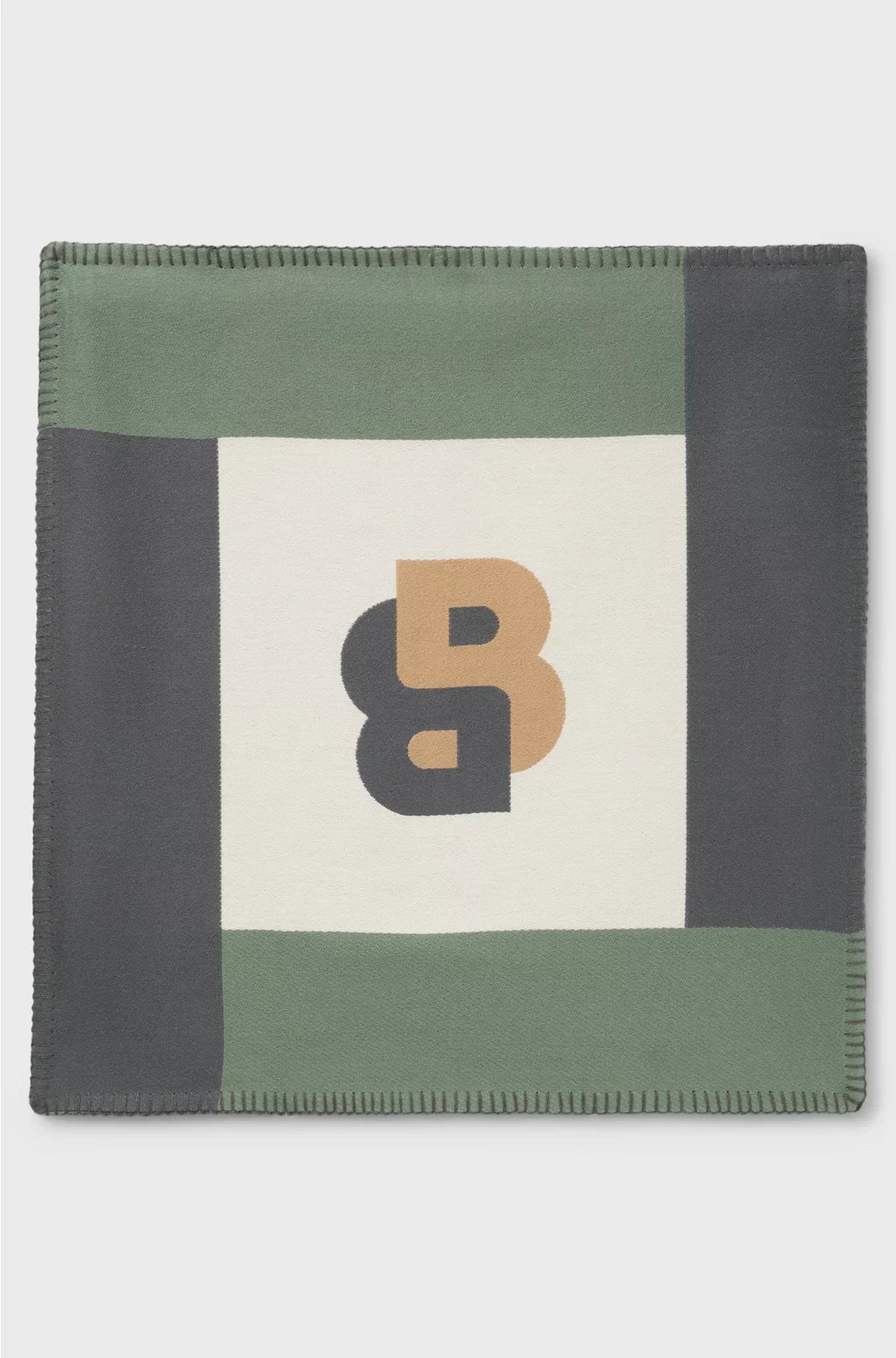 JACQUARD CUSHION COVER WITH WHIPSTITCHING