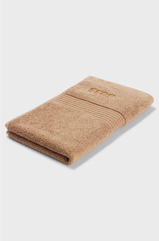 AEGEAN-COTTON GUEST TOWEL WITH TONAL LOGO