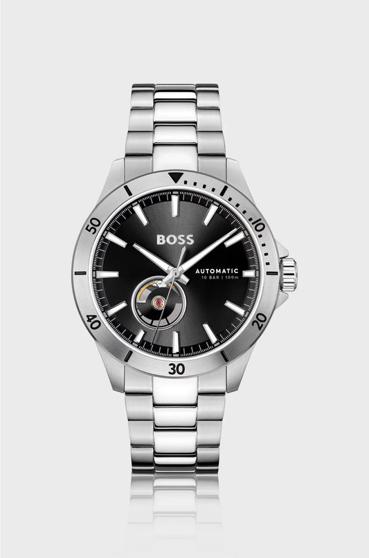 STAINLESS-STEEL WATCH WITH JAPANESE AUTOMATIC MOVEMENT