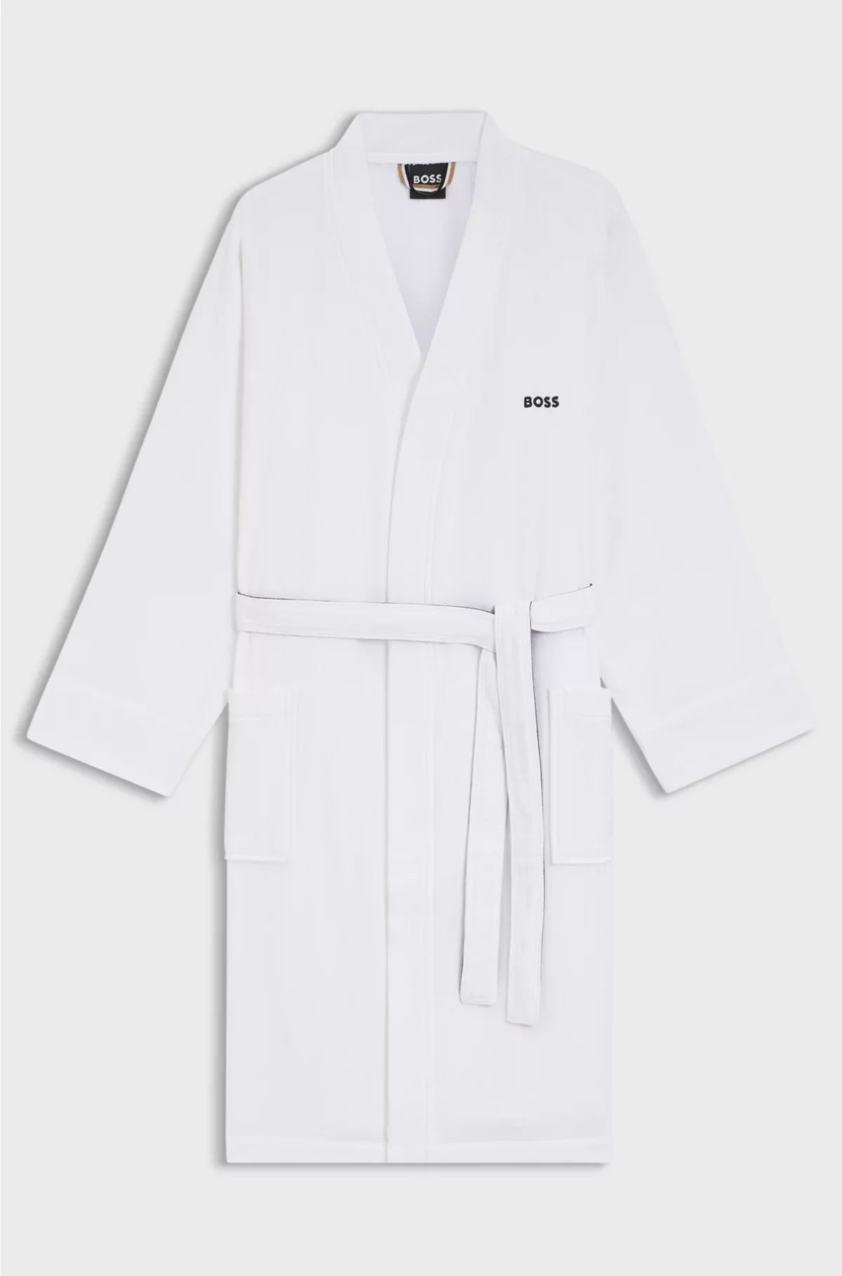COTTON-TERRY DRESSING GOWN WITH QUICK-DRY INNER