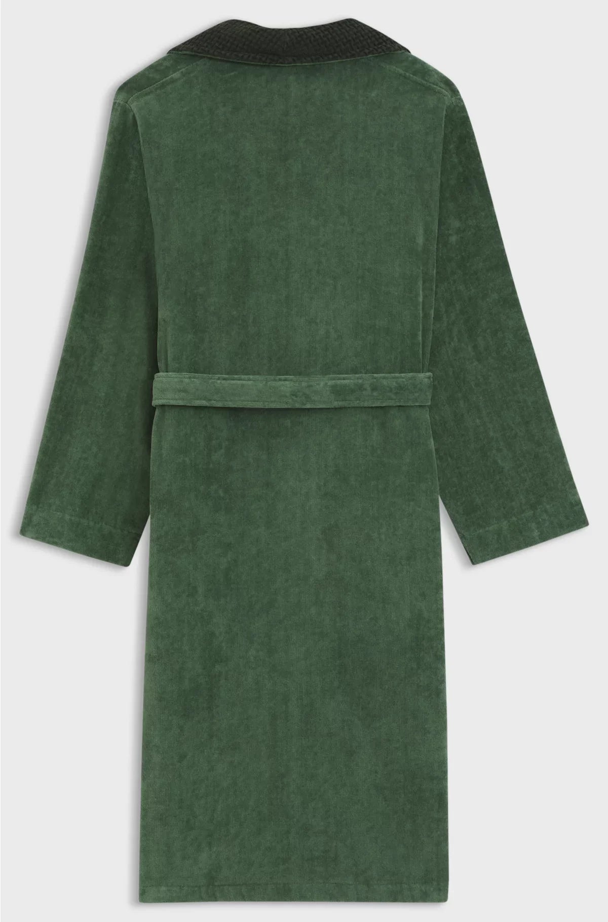 COTTON VELVET DRESSING GOWN WITH DOUBLE B MONOGRAM