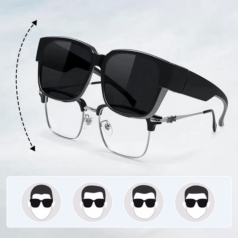 Occhiali da sole polarizzati con protezione UV a doppio uso (50% DI SCONTO)