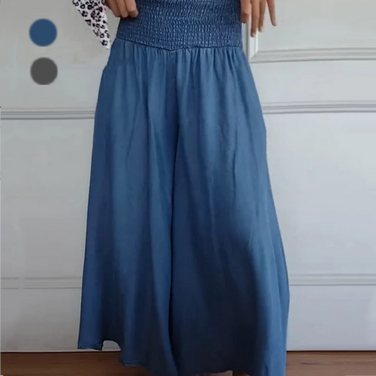🔥Hot Sale 🔥 Women's Trendy High Waist Wide Leg Jeans with Pockets