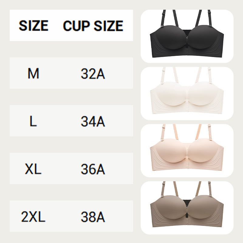 🔥SUPER OFFERTA🔥🌟Reggiseno Push-Up con Bretelle Invisibili e Chiusura Anteriore🥰