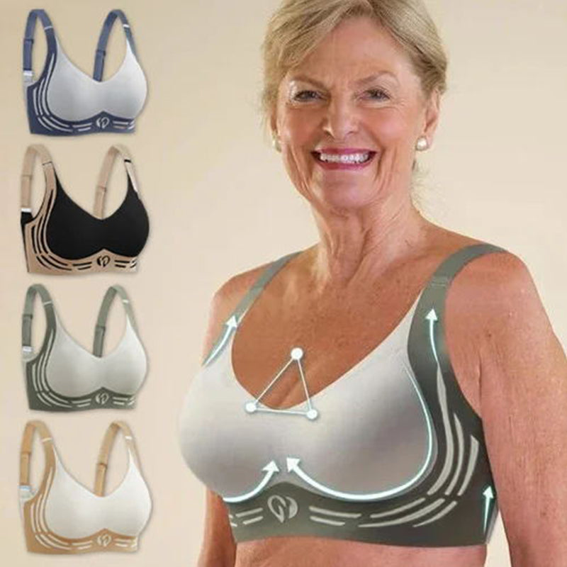 Reggiseno push-up senza cuciture e senza ferretti, anti-cedimento