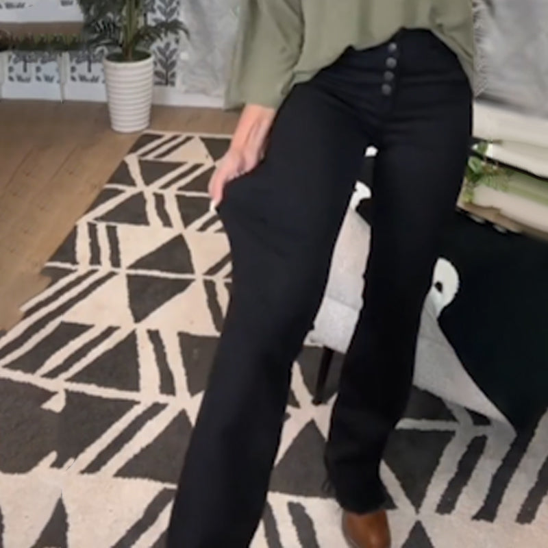 🎁Hot Sale 50% OFF👖Mid Rise Button Fly Bootcut Jeans