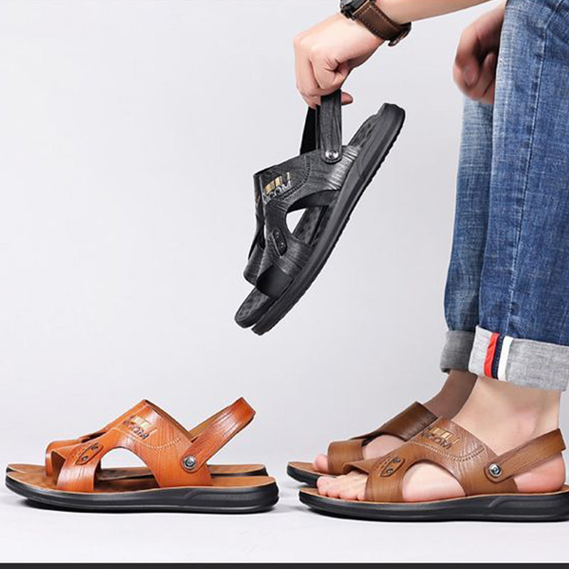 🔥 Solo per un periodo limitato 🔥50% DI SCONTO Sandali da uomo antiscivolo 2 in 1 con punta aperta