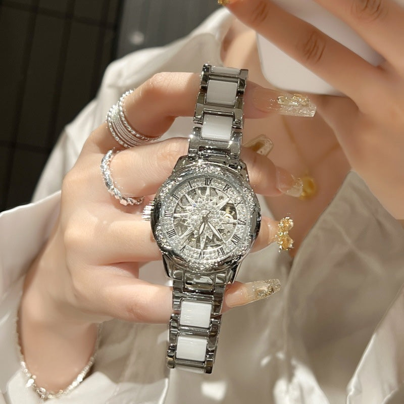 🔥Offerta a Tempo Limitato Sconto del 50%🔥Orologio da Donna al Quarzo con Strass