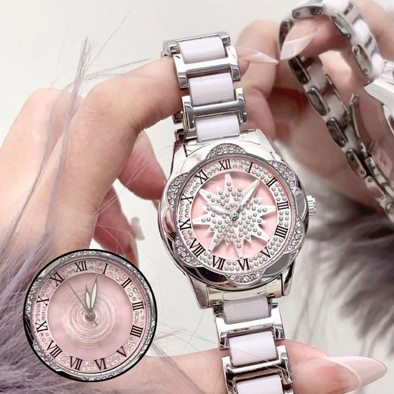 🔥Offerta a Tempo Limitato Sconto del 50%🔥Orologio da Donna al Quarzo con Strass