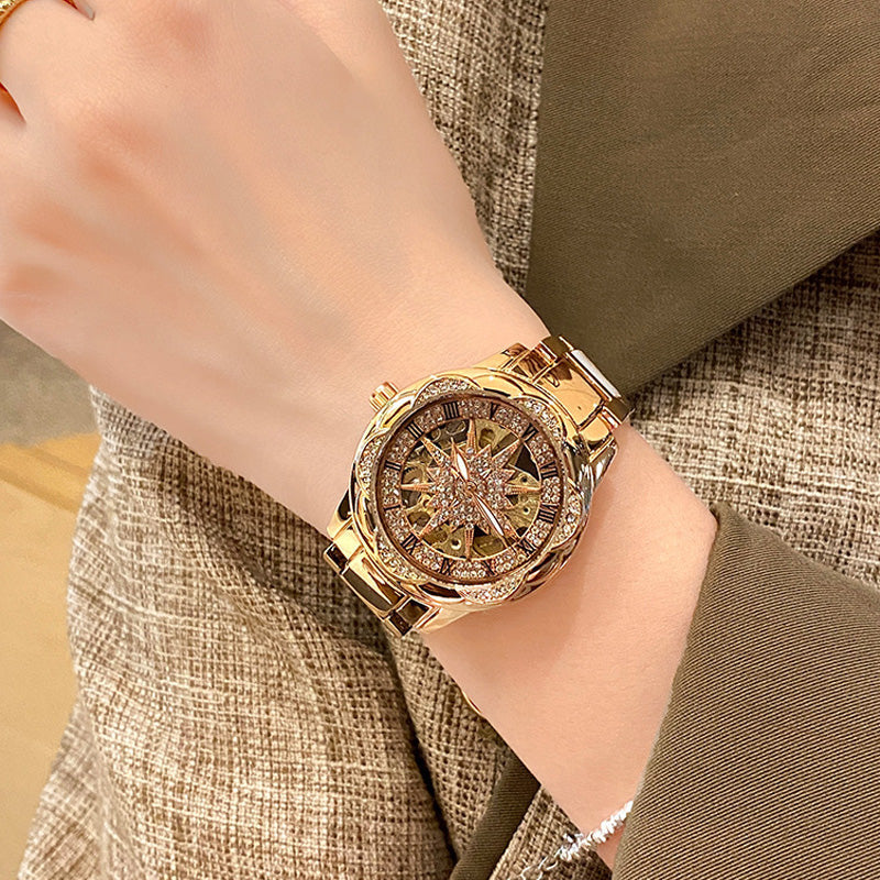 🔥Offerta a Tempo Limitato Sconto del 50%🔥Orologio da Donna al Quarzo con Strass