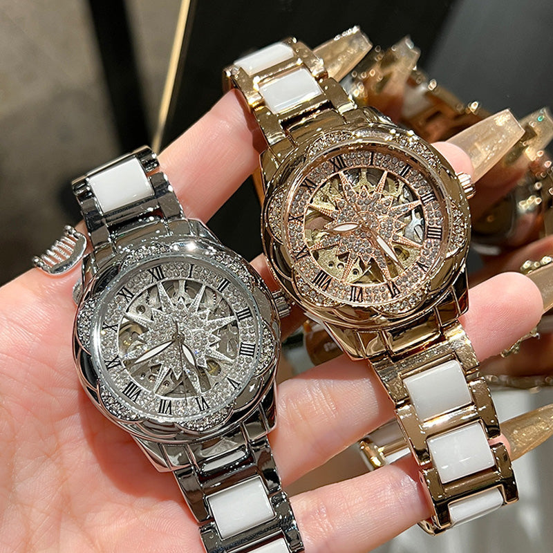 🔥Offerta a Tempo Limitato Sconto del 50%🔥Orologio da Donna al Quarzo con Strass