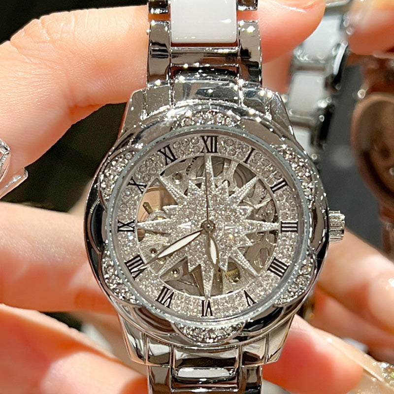 🔥Offerta a Tempo Limitato Sconto del 50%🔥Orologio da Donna al Quarzo con Strass