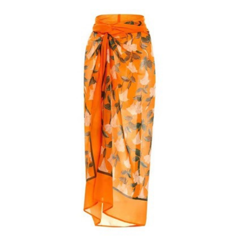 🔥Hot sale-50% Off🔥Women's Fashional Flower Prints One Piece Swimsuit and Skirt