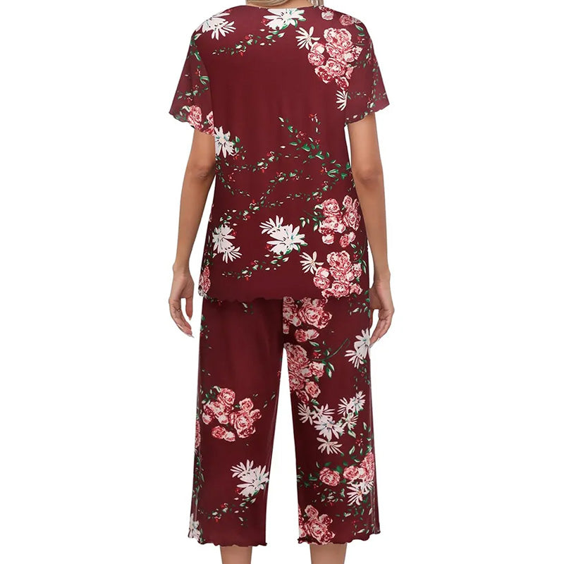 🎁Super Saldi Sconto del 50%⏳Pigiama da donna con stampa, top e pantaloni