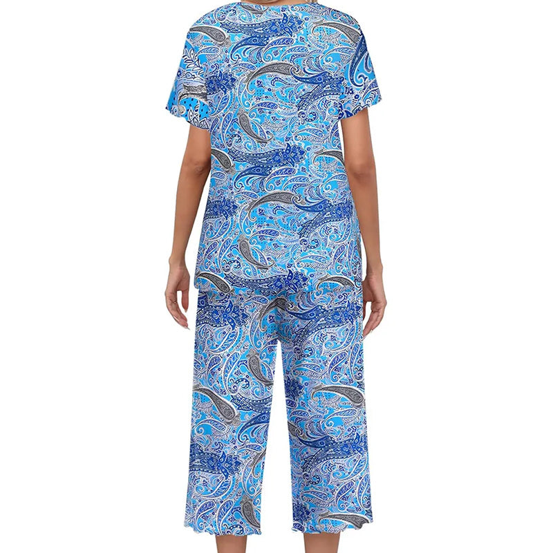 🎁Super Saldi Sconto del 50%⏳Pigiama da donna con stampa, top e pantaloni