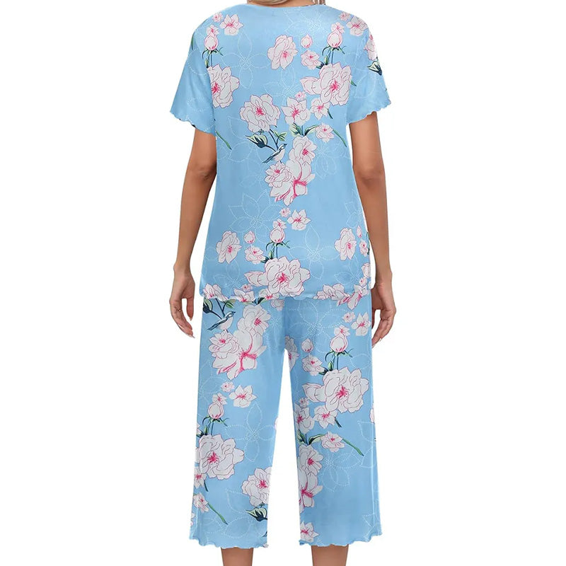 🎁Super Saldi Sconto del 50%⏳Pigiama da donna con stampa, top e pantaloni