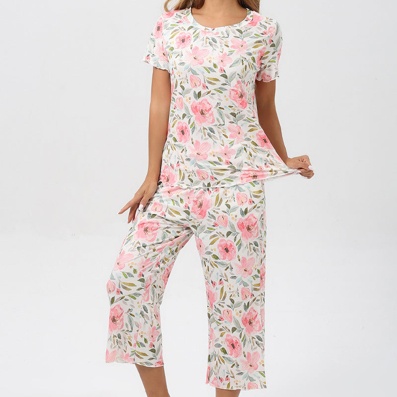 🎁Super Saldi Sconto del 50%⏳Pigiama da donna con stampa, top e pantaloni
