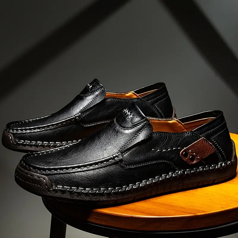 💎 60% OFF! 💎 Classic Men’s Slip-On Leather Shoes – Premium Calfskin, All-Day Comfort & Effortless Style