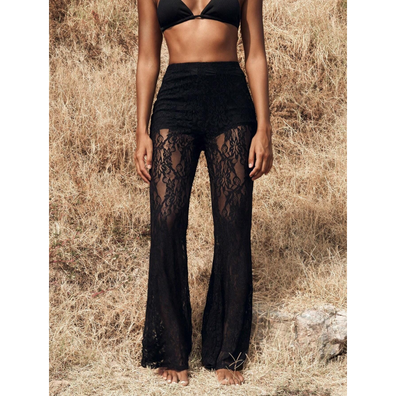 👖51% OFF!🌞Elegant Lace Flare Pants with High-Waisted Design