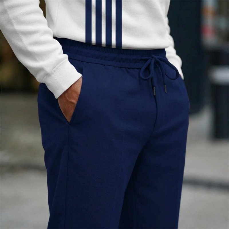 📢60% OFF!🔥Men's Graphic Print Pullover & Pants Set