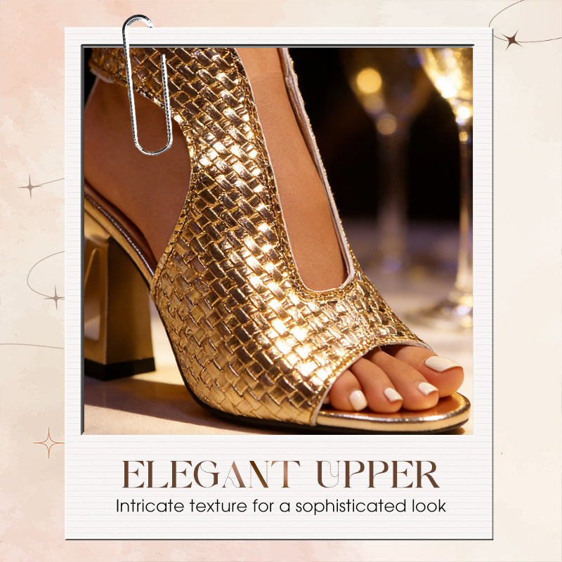 👡 49% OFF NOW! ✨ Women's Elegant Peep-Toe Heeled Sandals – Comfortable Block Heel, Adjustable Strap & Chic Design 💃