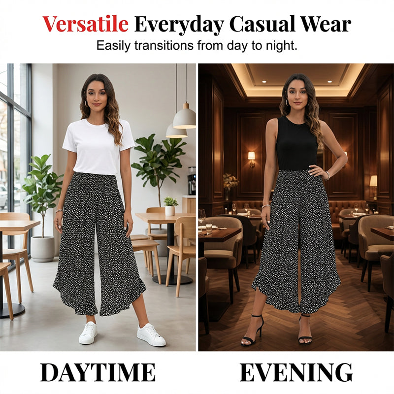 ⏳Offerta a tempo limitato⏰Pantaloni Donna Vita Alta Gamba Larga Effetto Fluttuante – Modellanti, Comodi ed Eleganti