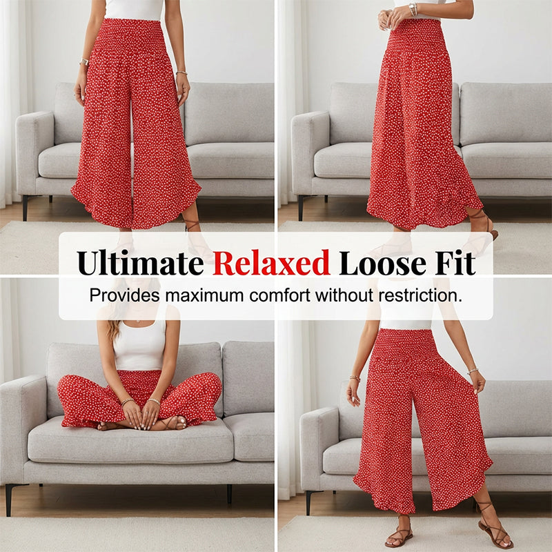 ⏳Offerta a tempo limitato⏰Pantaloni Donna Vita Alta Gamba Larga Effetto Fluttuante – Modellanti, Comodi ed Eleganti