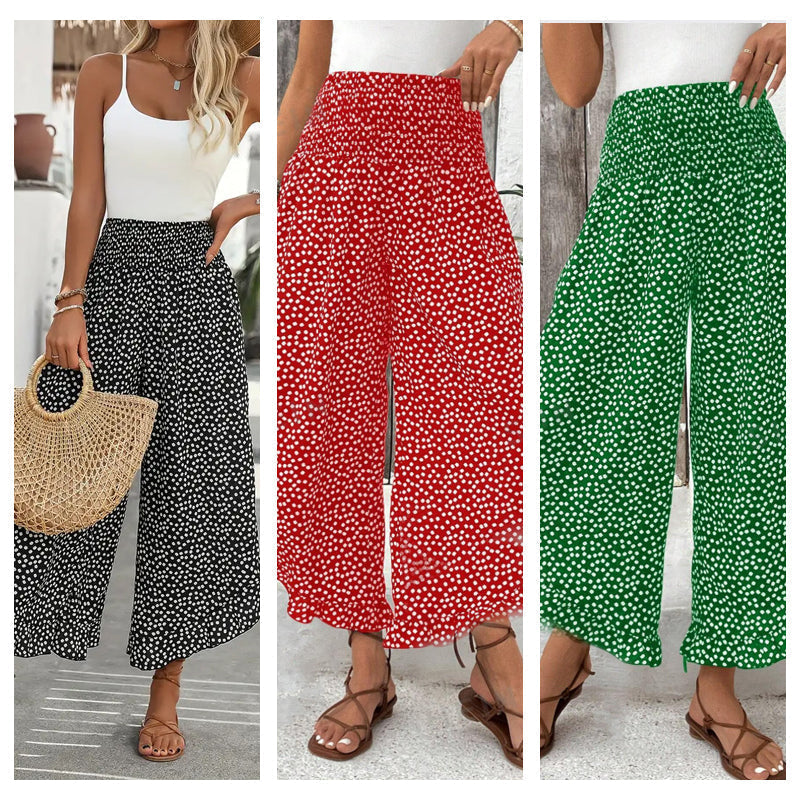 ⏳Offerta a tempo limitato⏰Pantaloni Donna Vita Alta Gamba Larga Effetto Fluttuante – Modellanti, Comodi ed Eleganti