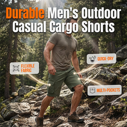 Pantaloncini Cargo Casual da Uomo per Esterno