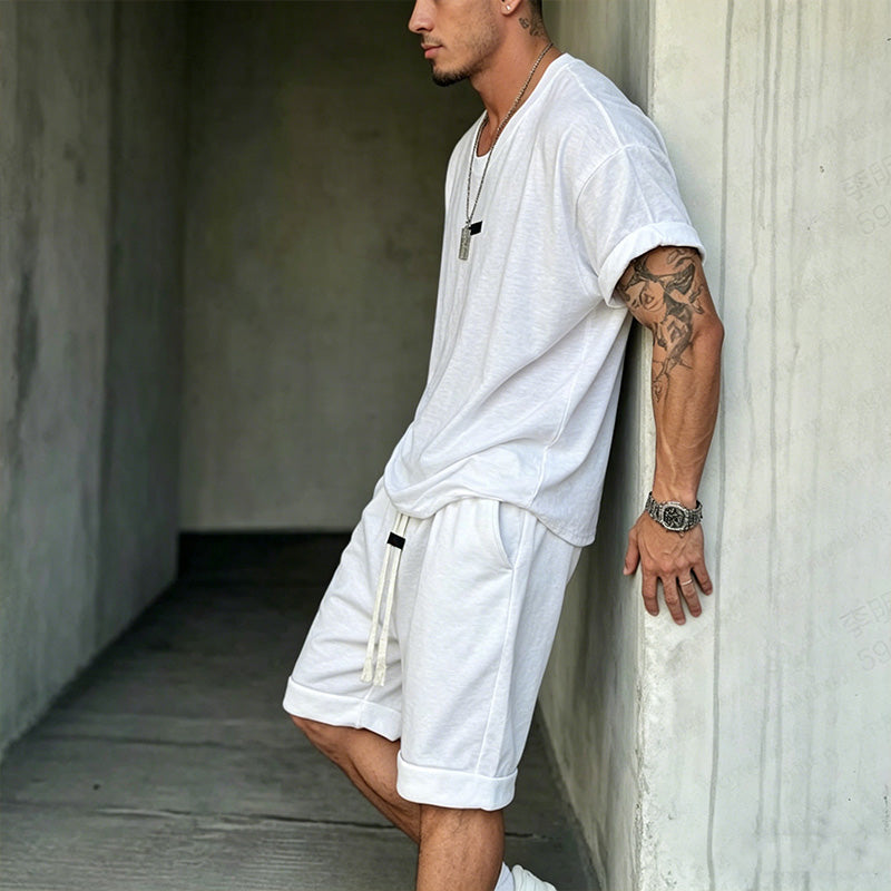 🎁Nuovi arrivi SCONTO 50%💥Set uomo T-shirt e pantaloncini casual