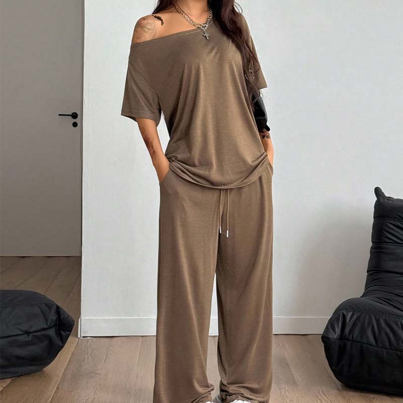 🎁2026 New Arrivals 50% OFF💥Women's Off-Shoulder Top & Pants 2-Piece Set