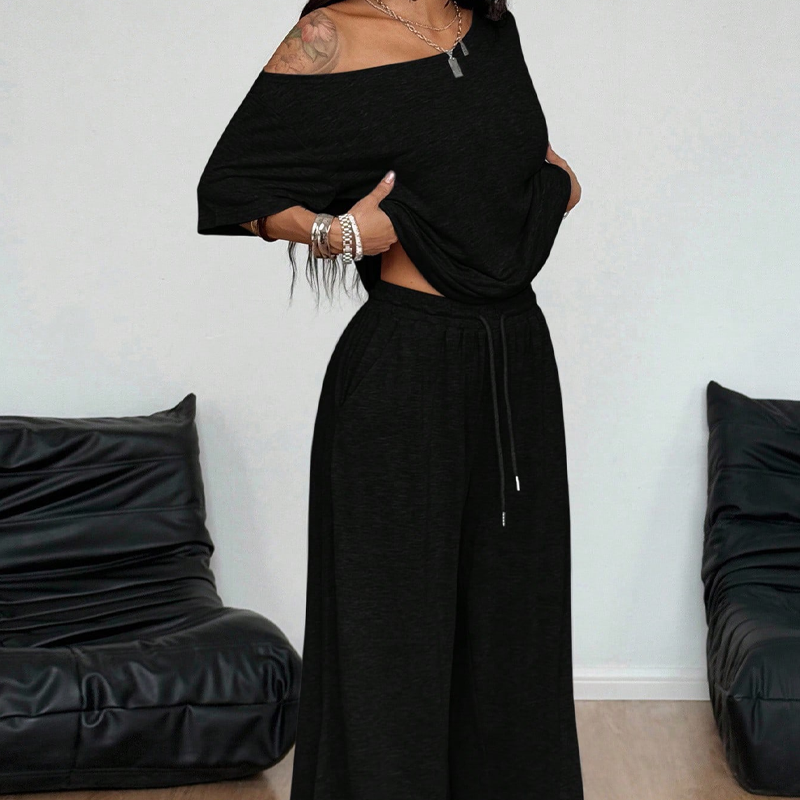 🎁2026 New Arrivals 50% OFF💥Women's Off-Shoulder Top & Pants 2-Piece Set