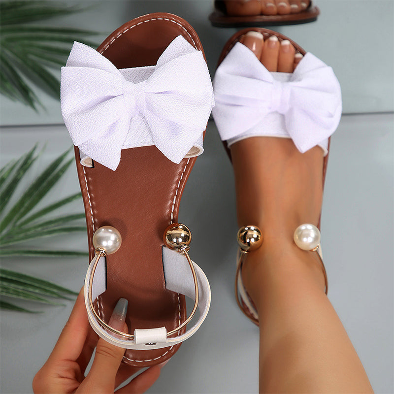 🌺 SCONTO 50%💐 Eleganti sandali con cinturino alla caviglia e perle