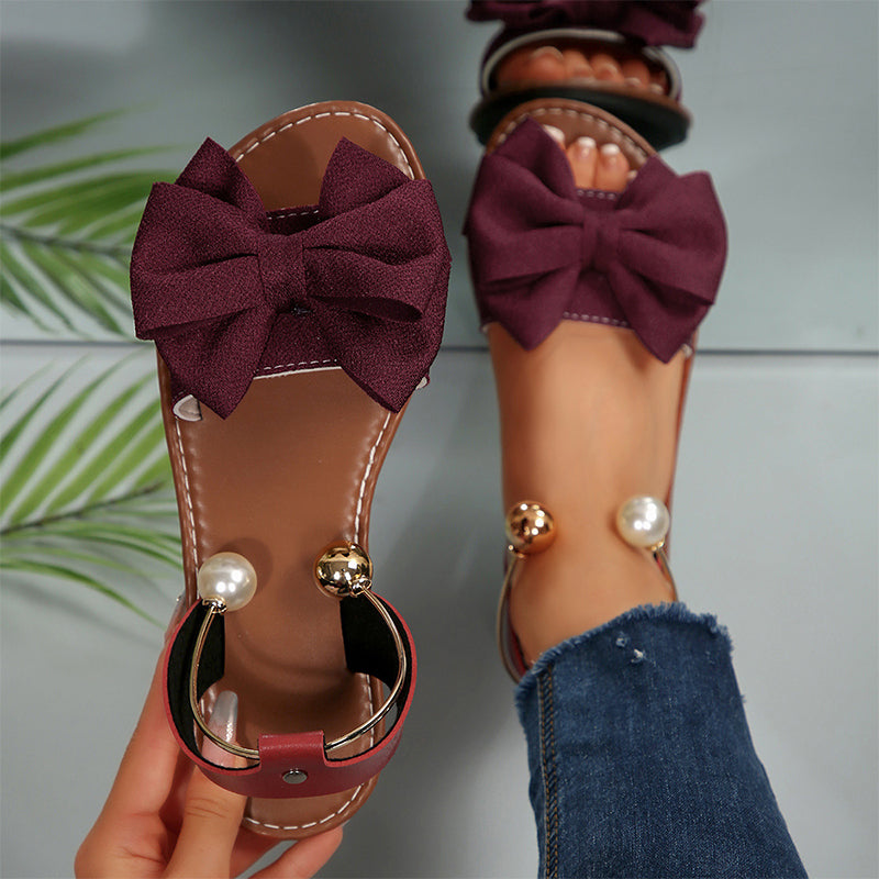 🌺 SCONTO 50%💐 Eleganti sandali con cinturino alla caviglia e perle