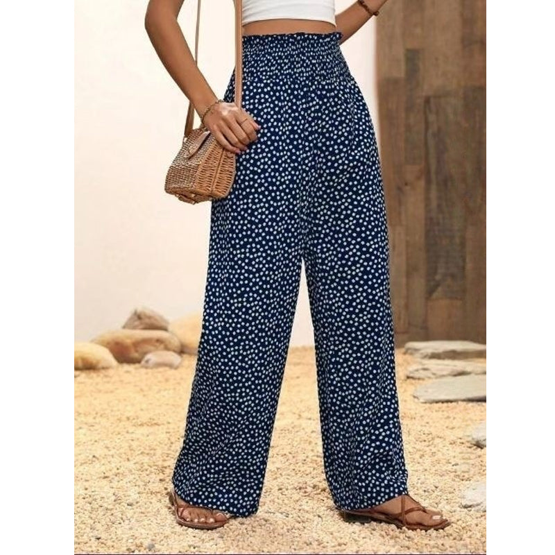 🔥2026 New Arrival ＆ Hot Sale🔥Women's Smocked High Waist Wide Leg Pants
