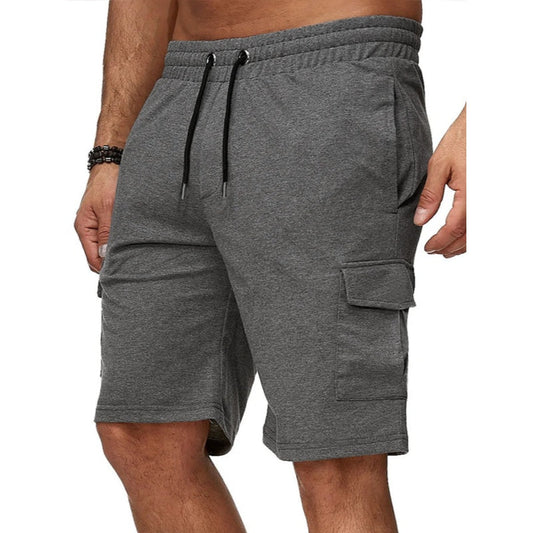 Pantaloncini Cargo Casual da Uomo con Tasche